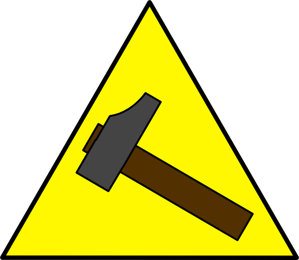Hammer Computer Icons Tool Download Handle - Hammer Sign (392x340), Png Download