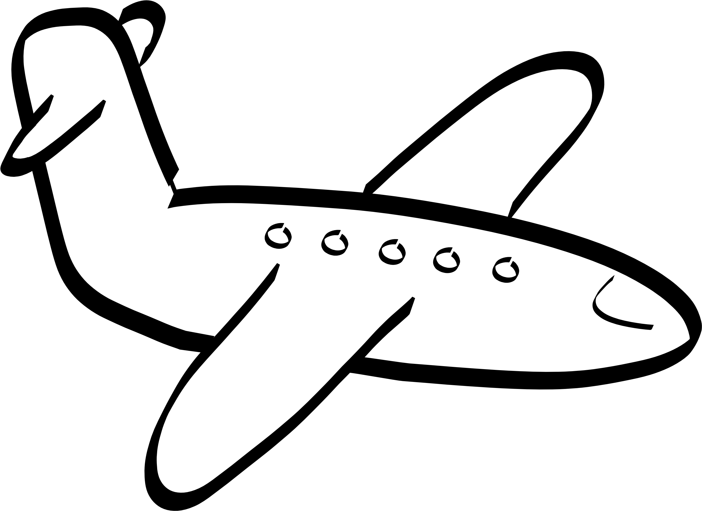 Simple Airplane Coloring Page Google Search Face Paint - Cartoon Airplane Black And White (3333x2576), Png Download