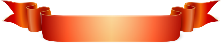This Free Clipart Png Design Of Burned Orange Ribbon (900x225), Png Download
