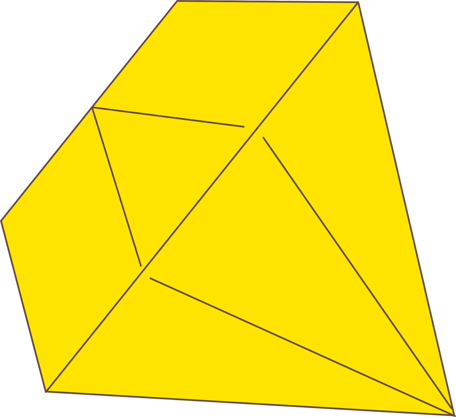 Unicorn Clipart 013 - Triangle (1600x1463), Png Download