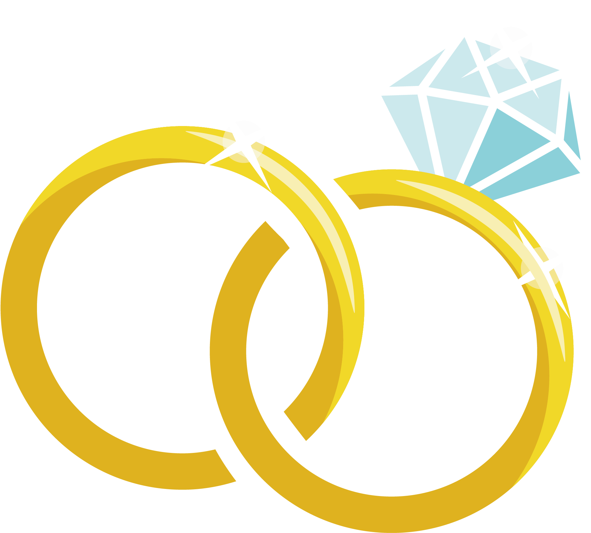 Cartoon Vector Material Diamond Transprent Png Free - Wedding Bands Transparent Png (2480x2209), Png Download