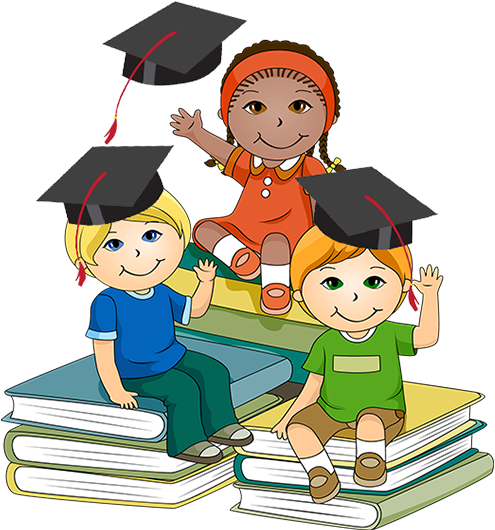 Graduate Clipart Daycare - Pre-nursery Pattern Writing (english) (514x577), Png Download