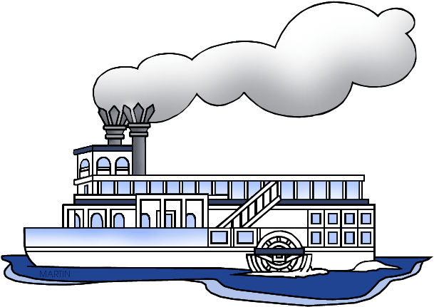 Fishing Boat Clipart Steamer Boat - Steam Boat Clip Art (648x463), Png Download