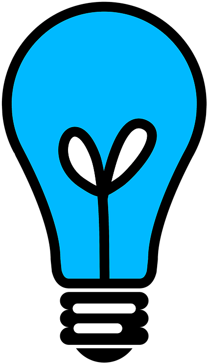 Light Bulb Clipart Blue - White Light Bulb Transparent (600x800), Png Download