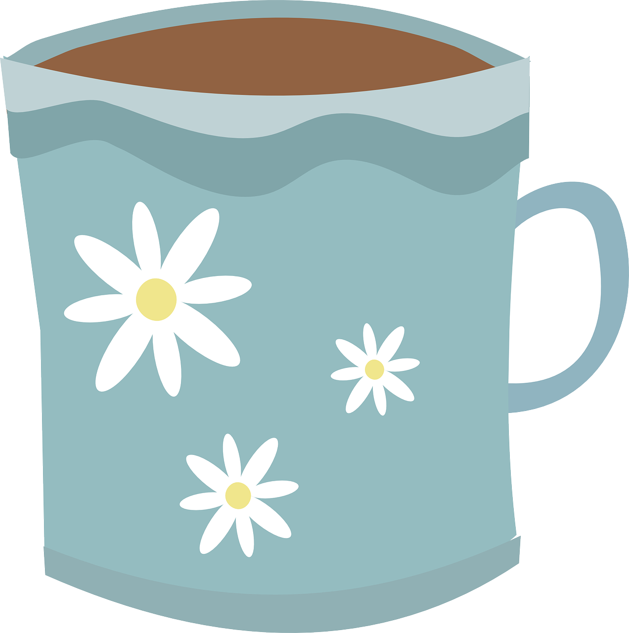 Coffee Mug Vector Png - Free Clip Art Mug (594x598), Png Download