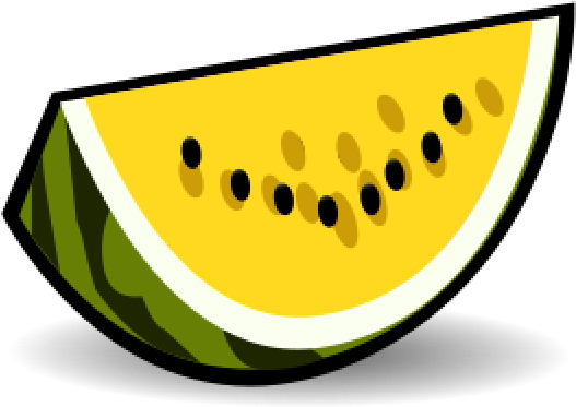 Watermelon Clipart Yellow Watermelon - Fruit (640x480), Png Download