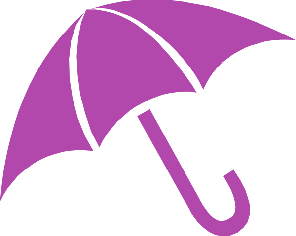 Pink Umbrella Clip Art (600x479), Png Download