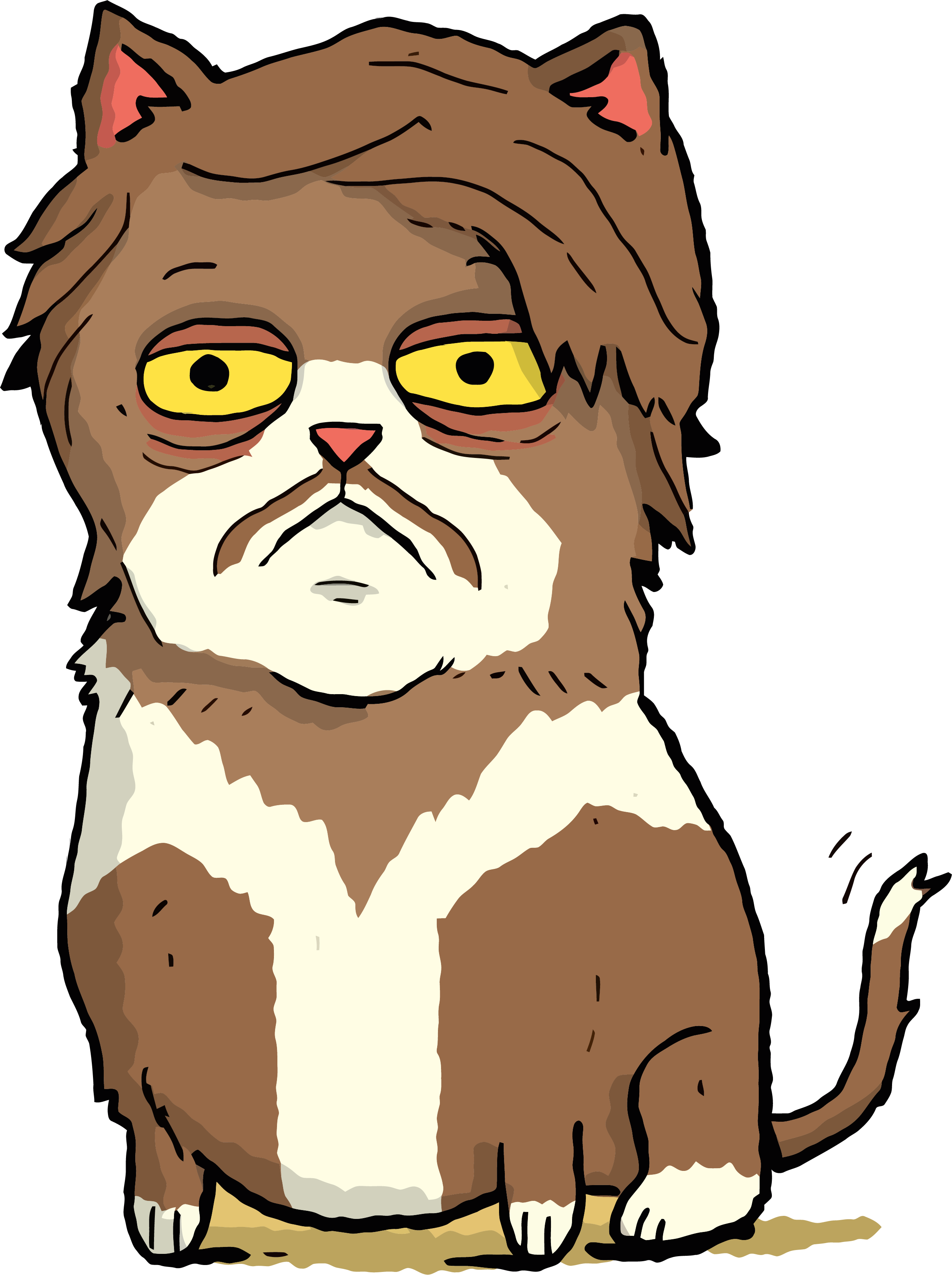 Big Cat Clipart Png - Portable Network Graphics (2478x3319), Png Download