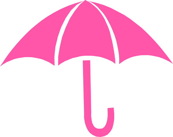 Clip Art At Clker Com Vector Online - Pink Umbrella Clipart (600x477), Png Download