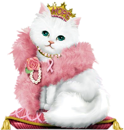 Princess Cat Clipart (412x426), Png Download