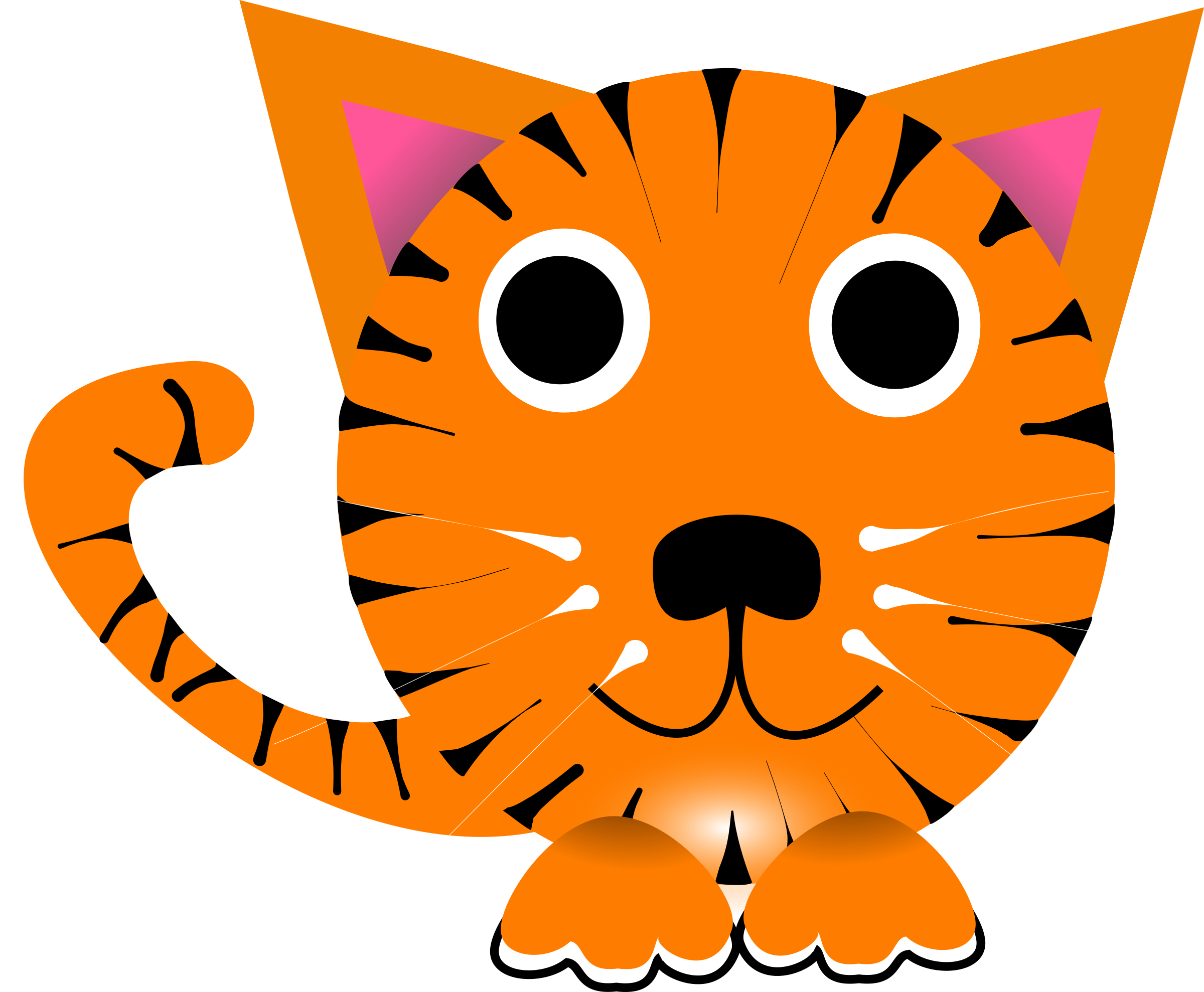 Chinese Tiger Clipart - Tiger (1200x1200), Png Download