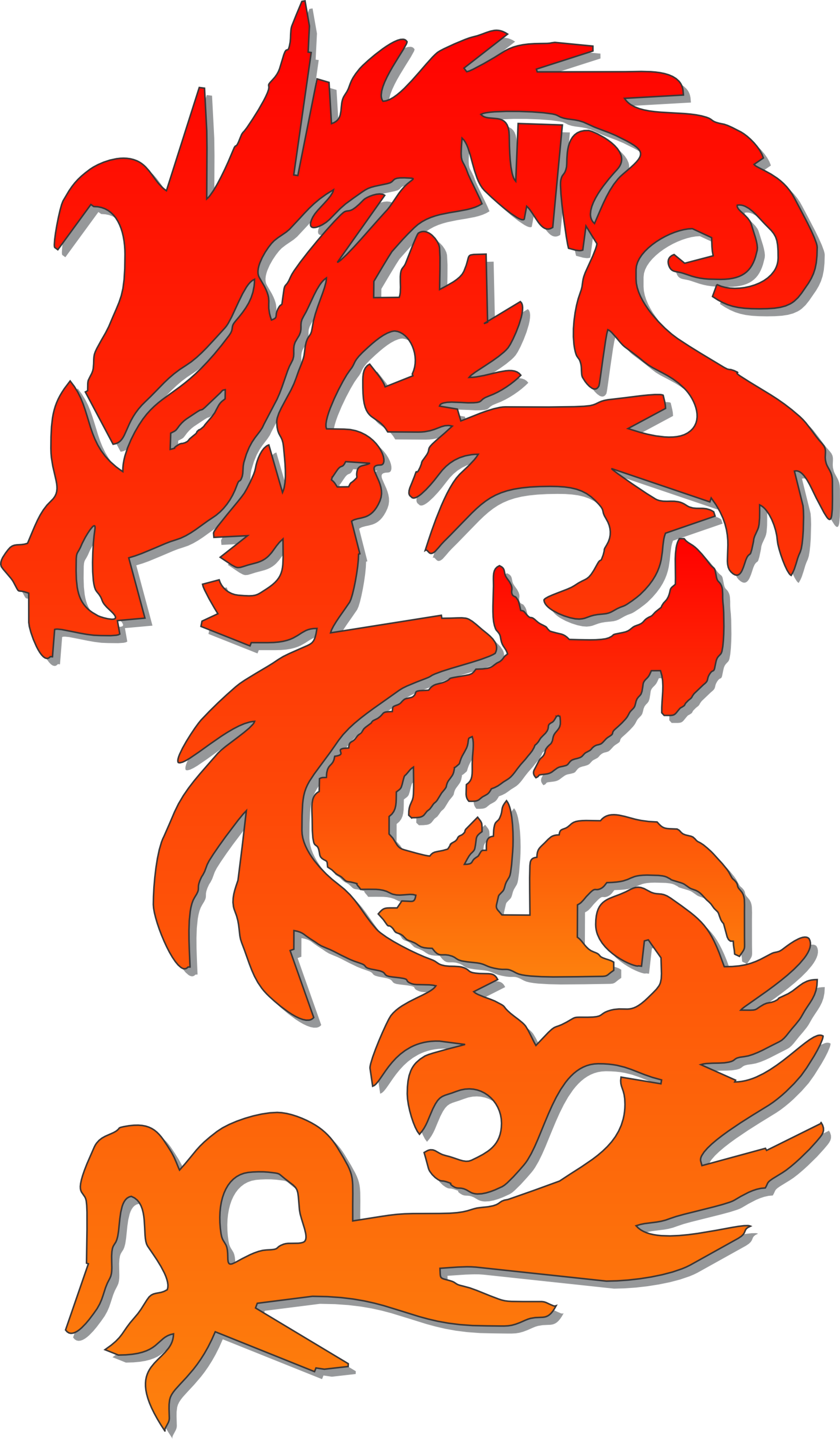 Calendar Embroidery Inspirations - Chinese Dragon Logo Png (1880x3221), Png Download