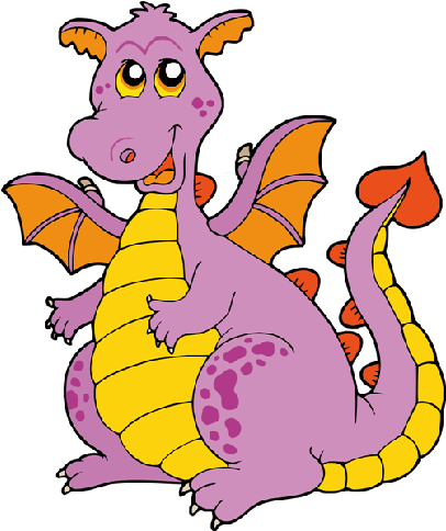 Graphic Freeuse Stock Printable At Getdrawings Com - Purple Dragon Cartoon (500x500), Png Download