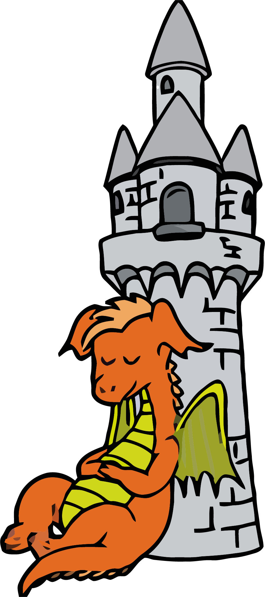 The Dragon Tower Free Clipart Png - Tower Clipart Png (927x2084), Png Download