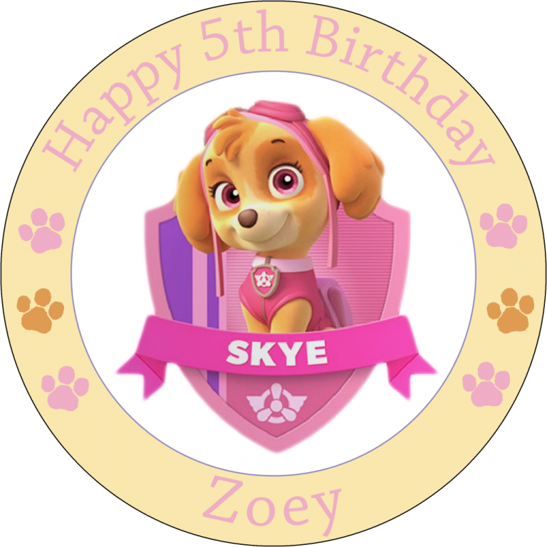 Skye Paw Patrol Png Clip Library - Paw Patrol Characters Skye (768x768), Png Download