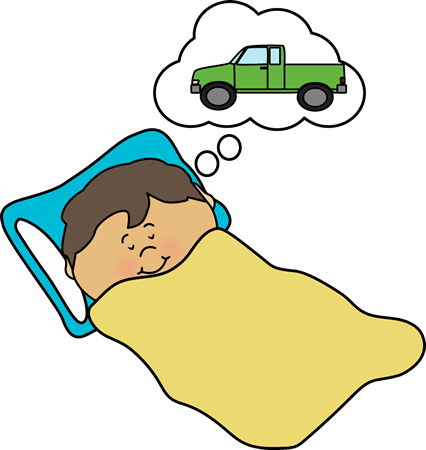 Sleep Clip Art Images Kid Dreaming - Dreaming Clipart (426x450), Png Download