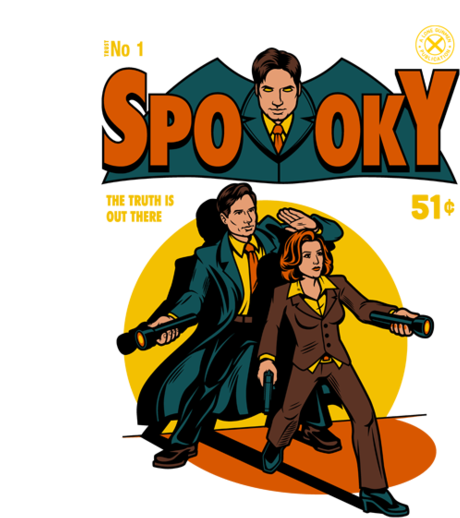 Spooky Comic Iphone 8 Plus Slim Case - Spooky X Files (460x518), Png Download