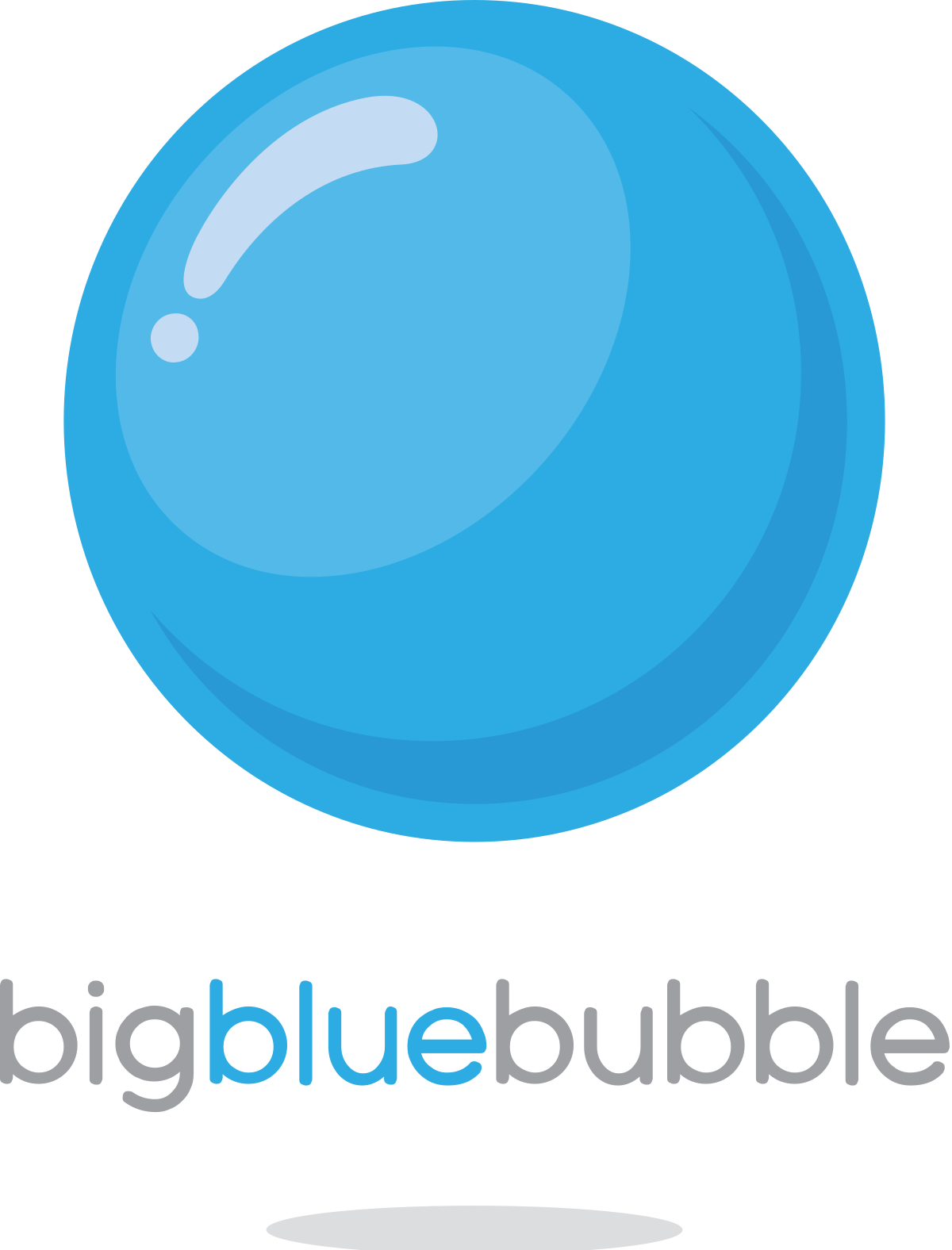 Blue Bubbles Png - Big Blue Bubble Logo (1200x1576), Png Download