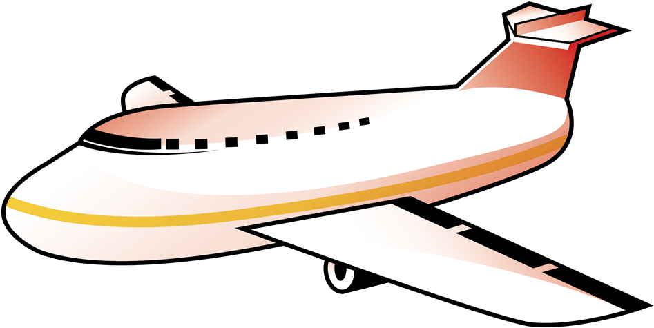 Airplane Clipart Png Clipart Free Download - Plane Clip Art (1000x579), Png Download