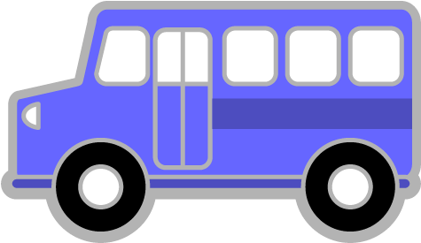 Bus Clipart Transparent - Bus Clip Art Transparent (500x347), Png Download
