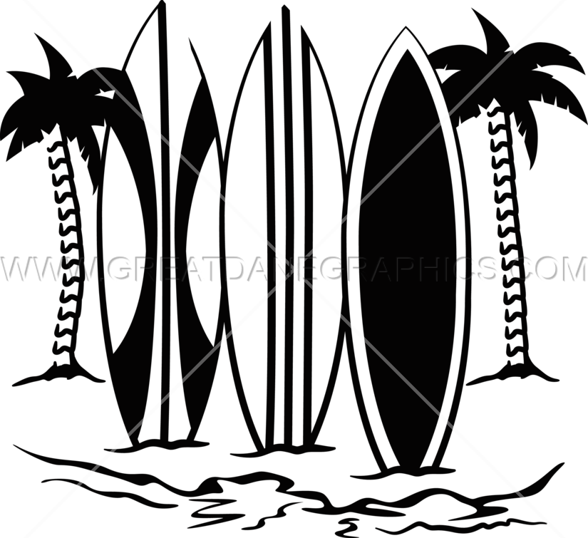 Surfboard Drawing At Getdrawings - Black And White Surf Board Clip Art (825x755), Png Download