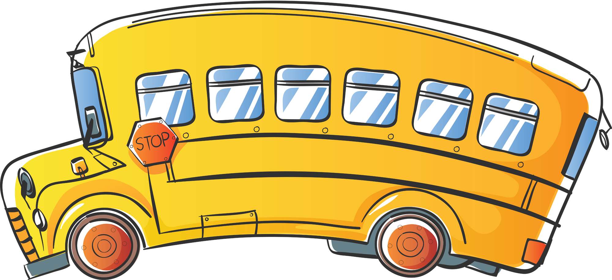 Clipart Library Library Fresh Clip Arts Coloring Pages - School Bus Png (2000x916), Png Download