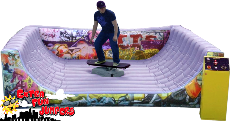 Skateboard Clipart Extra Fun Jumpers & Event Rentals - Brewster Home Fashions Graffiti Wall Mural (900x492), Png Download