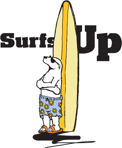 Surfboard Clipart Surfs Up - Surf's Up (500x500), Png Download