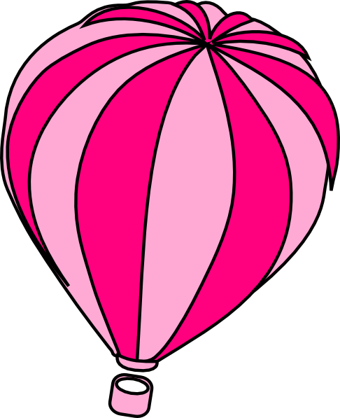 Template Clipart Panda Free Images - Hot Air Balloons Clip Art (486x597), Png Download