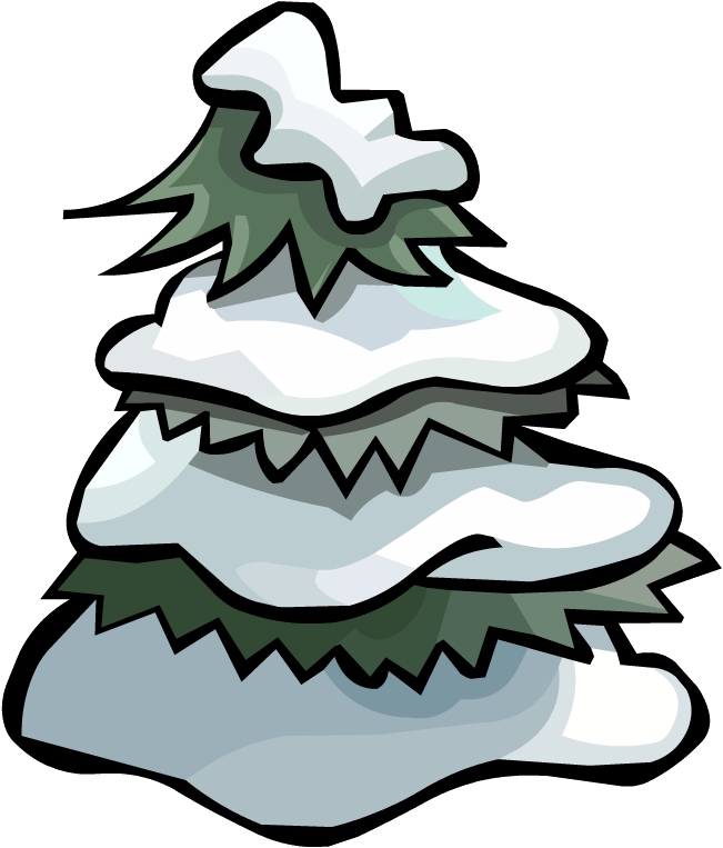Club Penguin Wiki - Club Penguin Tree Cutout (651x763), Png Download