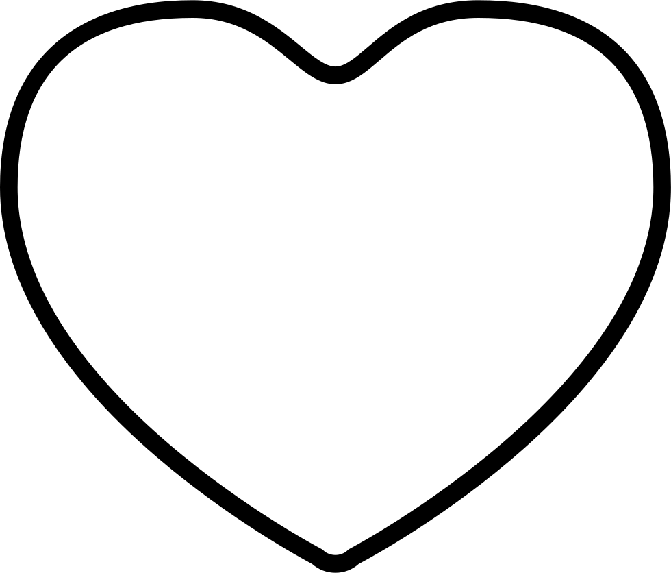 Heart Outline Comments - Clip Art (980x836), Png Download
