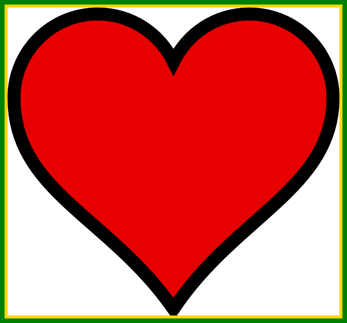 Best Image Result For Clip Art Picture - Transparent Background Heart Clipart (1161x1082), Png Download