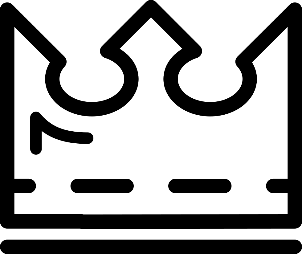 Royal Crown Outline - Icon (980x824), Png Download