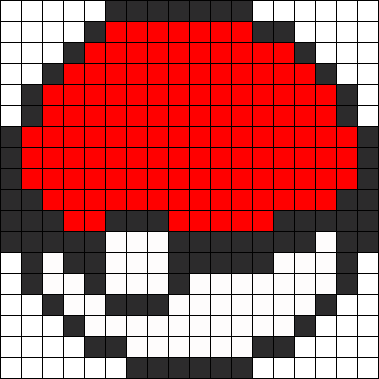 Pokeball Sprite Png - Hama Beads Pokeball Pattern (379x379), Png Download