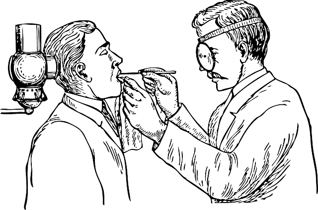 Outline, Doctor, Mouth, Medical, Teeth, Dental, Exam - Outline Images Of Dentist (640x423), Png Download