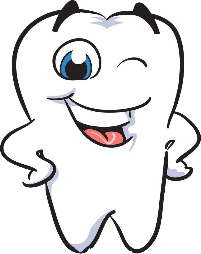 Dental Clipart Human Tooth - Smiling Tooth (680x858), Png Download