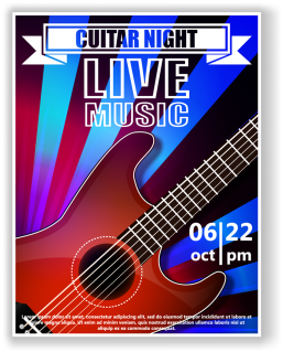 Picture Black And White Download Guitar Png Vectors - Music (360x360), Png Download