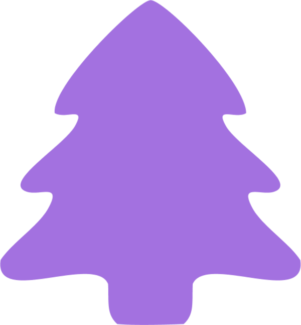 Christmas Tree Icon Vector Clip Art Ldfkna Clipart - Purple Christmas Tree Clip Art (600x647), Png Download