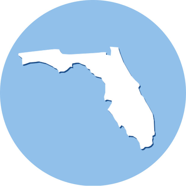 Florida - Florida Blue Outline Png (620x620), Png Download