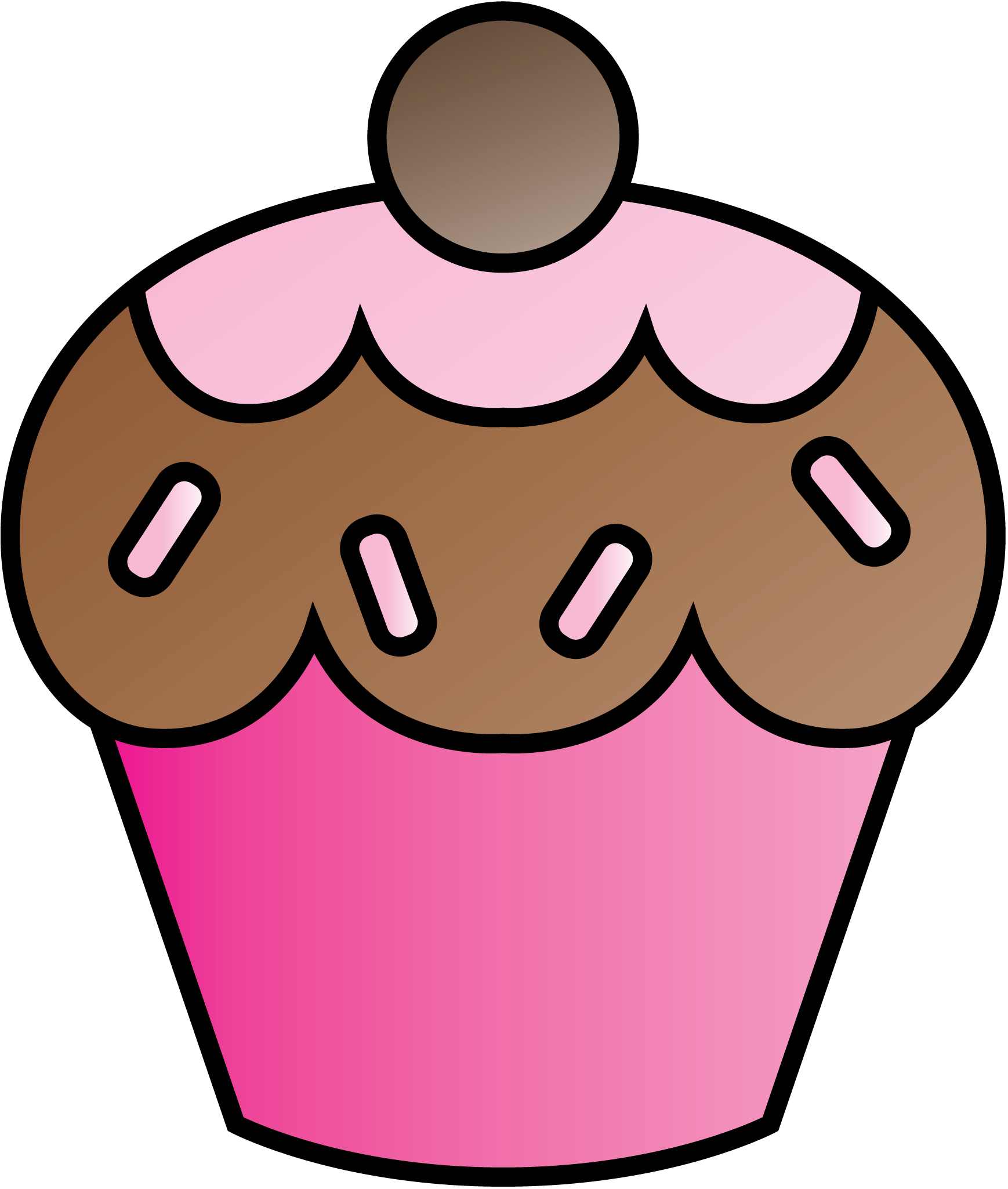 Revidevi Wordpress Com Freebie - Coloring Cupcakes For Birthday (1738x2050), Png Download
