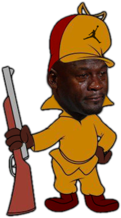 Elmer Fudd Cartoon Headgear Male Fictional Character - Elmer Fudd Michael Jordan (391x500), Png Download