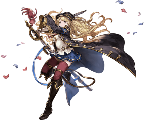 Monika A - Granblue Fantasy (480x400), Png Download