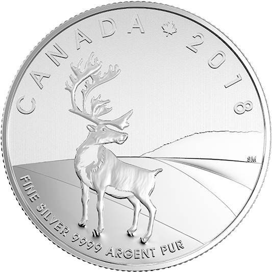 2018 Caribou Coin (570x570), Png Download