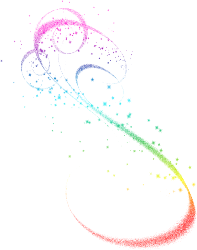 The Gallery For > Fairy Dust Png - Transparent Colorful Swirl (629x800), Png Download