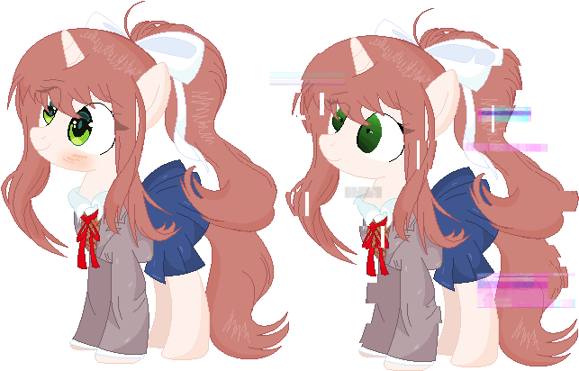 Xmelodyskyx, Clothes, Doki Doki Literature Club, Error, - Mlp Doki Doki Literature Club (660x428), Png Download