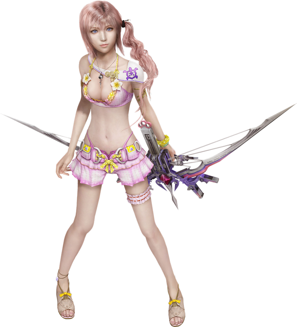 Final Fantasy Xiii 2 (1000x1109), Png Download