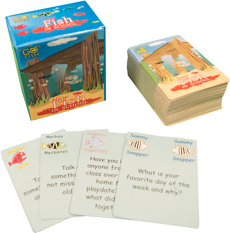 New Fish In School - Play-2-learn Go Fish (1000x1000), Png Download
