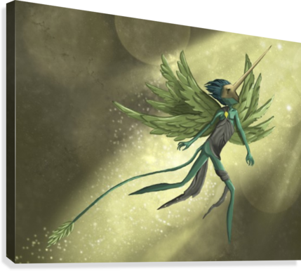 Bloodlust And Pixie Dust Canvas Print - Work Of Art (429x386), Png Download