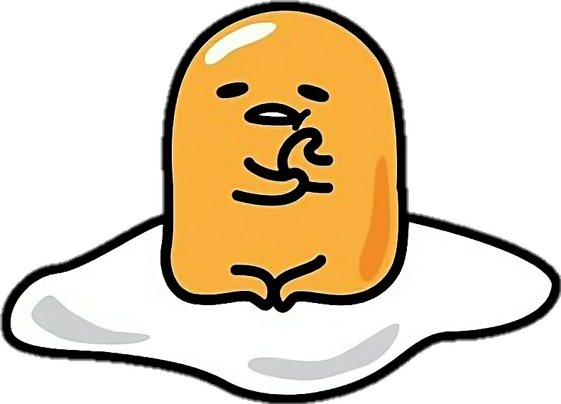 Graphic Free Download Sticker Cute Egg By Florencia - Gudetama Png (790x568), Png Download