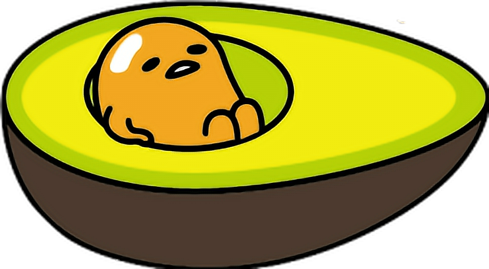 Report Abuse - Gudetama Avocado (996x548), Png Download